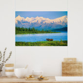 Eland in Wonder Lake Poster (Keuken)