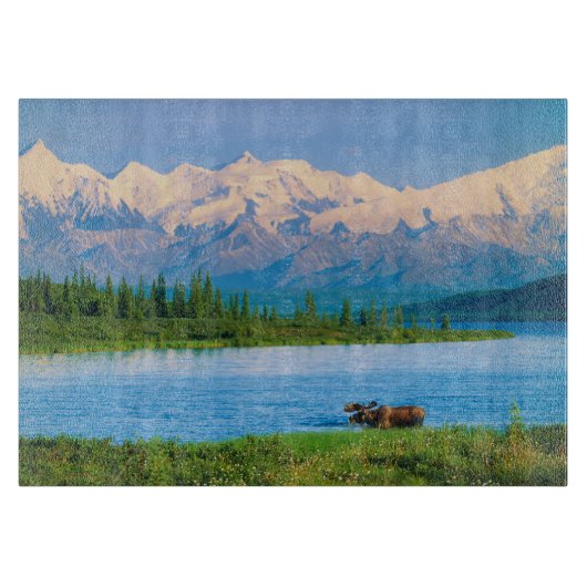 Eland in Wonder Lake Snijplank (Voorkant)