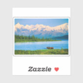 Eland in Wonder Lake Sticker (Vel)