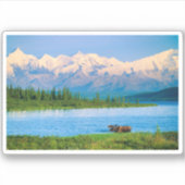 Eland in Wonder Lake Sticker (Voorkant)