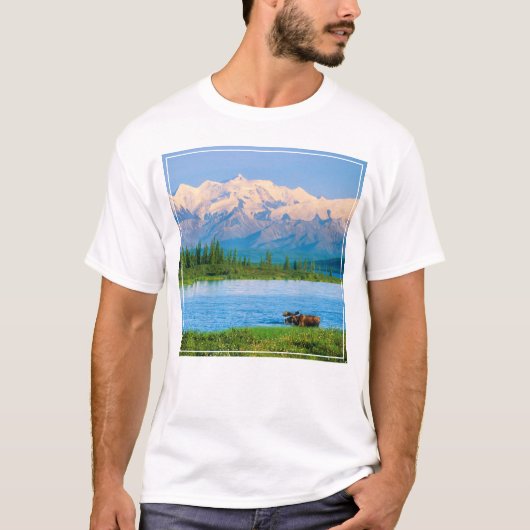 Eland in Wonder Lake T-shirt (Voorkant)