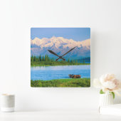 Eland in Wonder Lake Vierkante Klok (Huis)