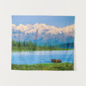 Eland in Wonder Lake Wandkleed (Voorkant (horizontaal))