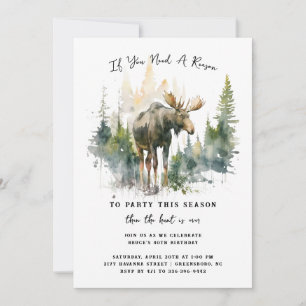 Eland Jacht Thema Verjaardagsfeest Kaart