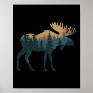 Eland jagen Wandeltochten Buiten Kamperen Bos Mann Poster