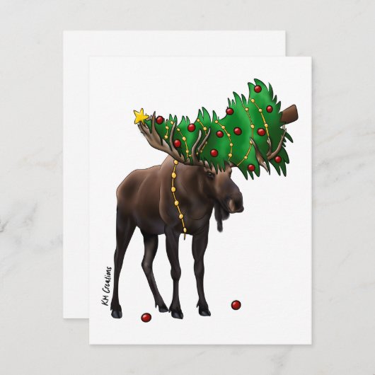 Eland - kerstkaart (Voorkant / Achterkant)