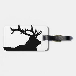 Eland Kop Silhouet Bagagelabel
