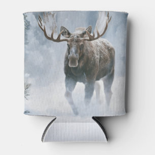 Eland loopt door boreale sneeuw blikjeskoeler