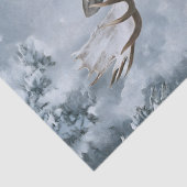 Eland loopt door boreale sneeuw tissuepapier (Detail)