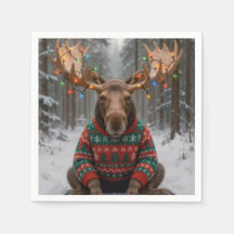 Eland met lelijke kersttrui