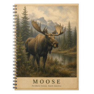 Eland Noordelijke Bossen VINTAGE Notitieboek