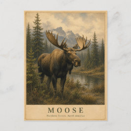 Eland Noordelijke Wouden VINTAGE Briefkaart