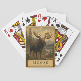 Eland Noordelijke Wouden VINTAGE Pokerkaarten