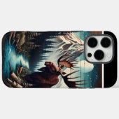 eland onder maanlicht Case-Mate iPhone case (Achterkant (horizontaal))