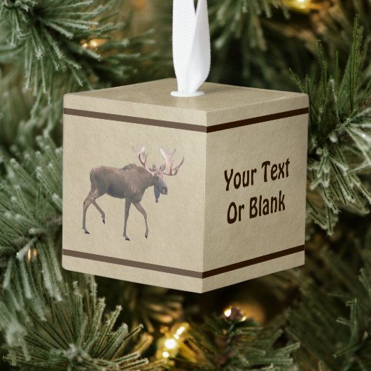 Eland op oud papier decoratie (Boom)