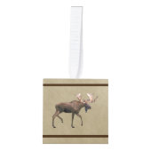 Eland op oud papier decoratie (Voorkant)