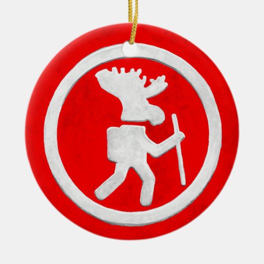 Eland Pad Marker Keramisch Ornament (Voorkant)