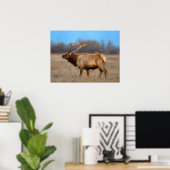 Eland profiel in de herfst poster (Thuiskantoor)