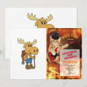 Eland reiziger met rugzak | kies achtergrondkleur kaart (Voorkant / Achterkant)