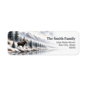 Eland retouradreslabels Winterbos Etiket