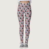 Eland Rode Esdoornbladeren Leggings (Voorkant)