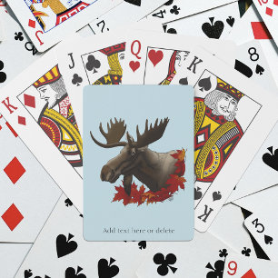 Eland Rode Esdoornbladeren  Pokerkaarten