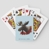 Eland Rode Esdoornbladeren  Pokerkaarten (Achterkant)