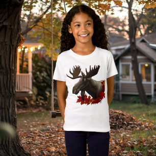 Eland Rode Esdoornbladeren T-shirt