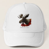 Eland Rode Esdoornbladeren Trucker Pet (Voorkant)