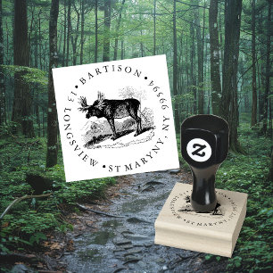 Eland ROND RETOURADRES Rubberstempel