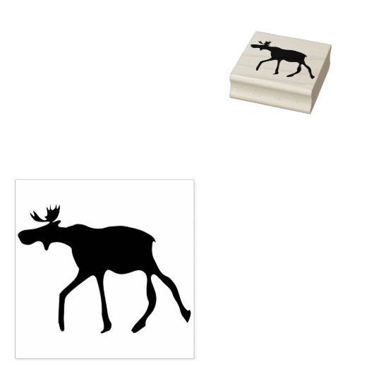 eland silhouet kunst stempel (Gestempeld)