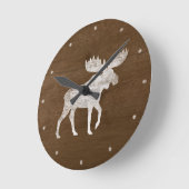 Eland Silhouet Ronde Klok (Hoek)