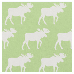 Eland Silhouetten Groen Baby Stof