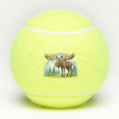 Eland stier tennisballen (Achterkant)