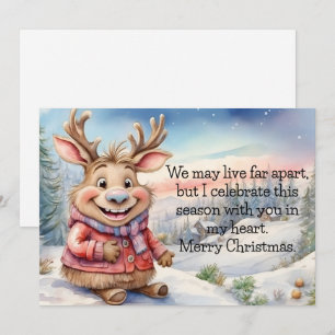 eland ver uit elkaar feestdagenkaart