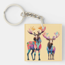 Eland wacht om zich bij een kudde te voegen sleutelhanger