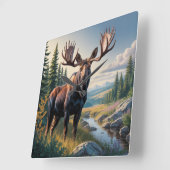 Eland wandklok (Hoek)