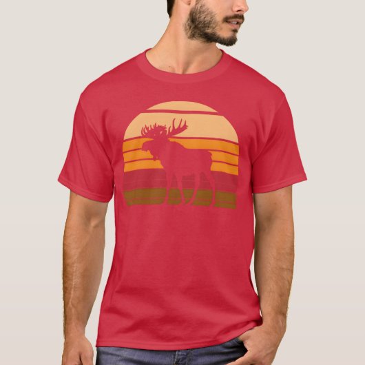 Eland Zonsondergang Dier grappig T-shirt (Voorkant)