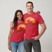 Eland Zonsondergang Dier grappig T-shirt (Unisex)