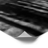 Eland Zwart Wit Foto Moderne Rustieke Blokhut Poster (Hoek)