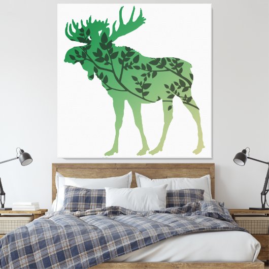 elandboom canvas afdruk (Insitu (Slaapkamer))