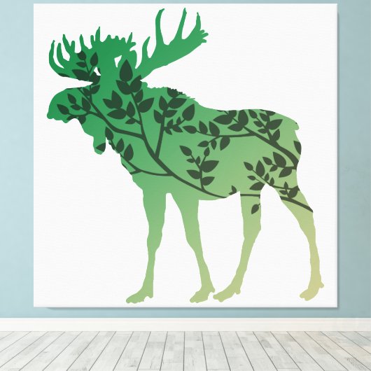 elandboom canvas afdruk (Insitu (Houten vloer))