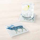 elandboom glazen onderzetter (Schuin)