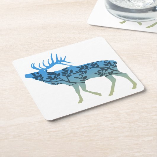 elandboom kartonnen onderzetters (Schuin)