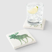 elandboom stenen onderzetter (Zijkant)