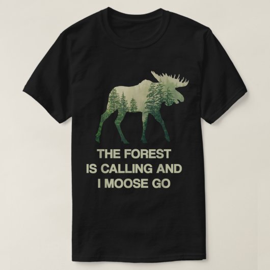 Elandbos roept grappig ontwerp t-shirt (Design voorkant)