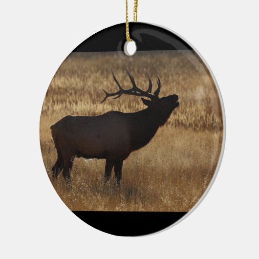 elanden en stoom keramisch ornament (Links)