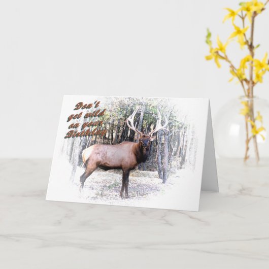 Elanden in het Struikgewas Kaart (Gele Bloem)