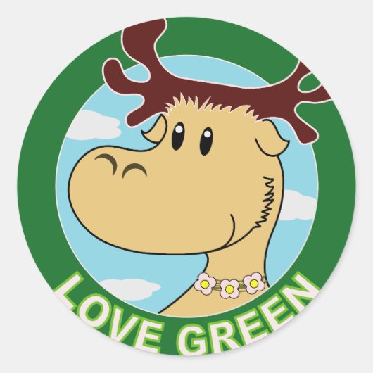 Elanden Ronde Sticker (Voorkant)