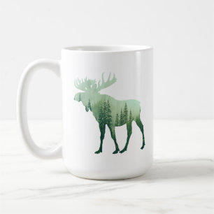 Elandherten En Bos Natuur Koffiemok
